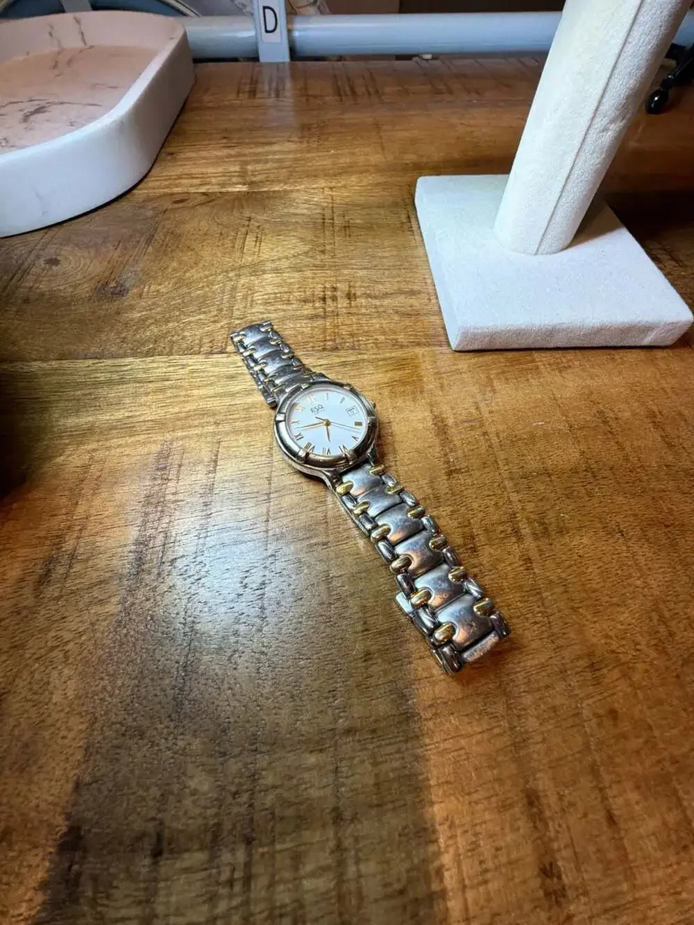 ESQ Swiss Esquire Two-Tone Stainless Steel White Dial Quartz Watch